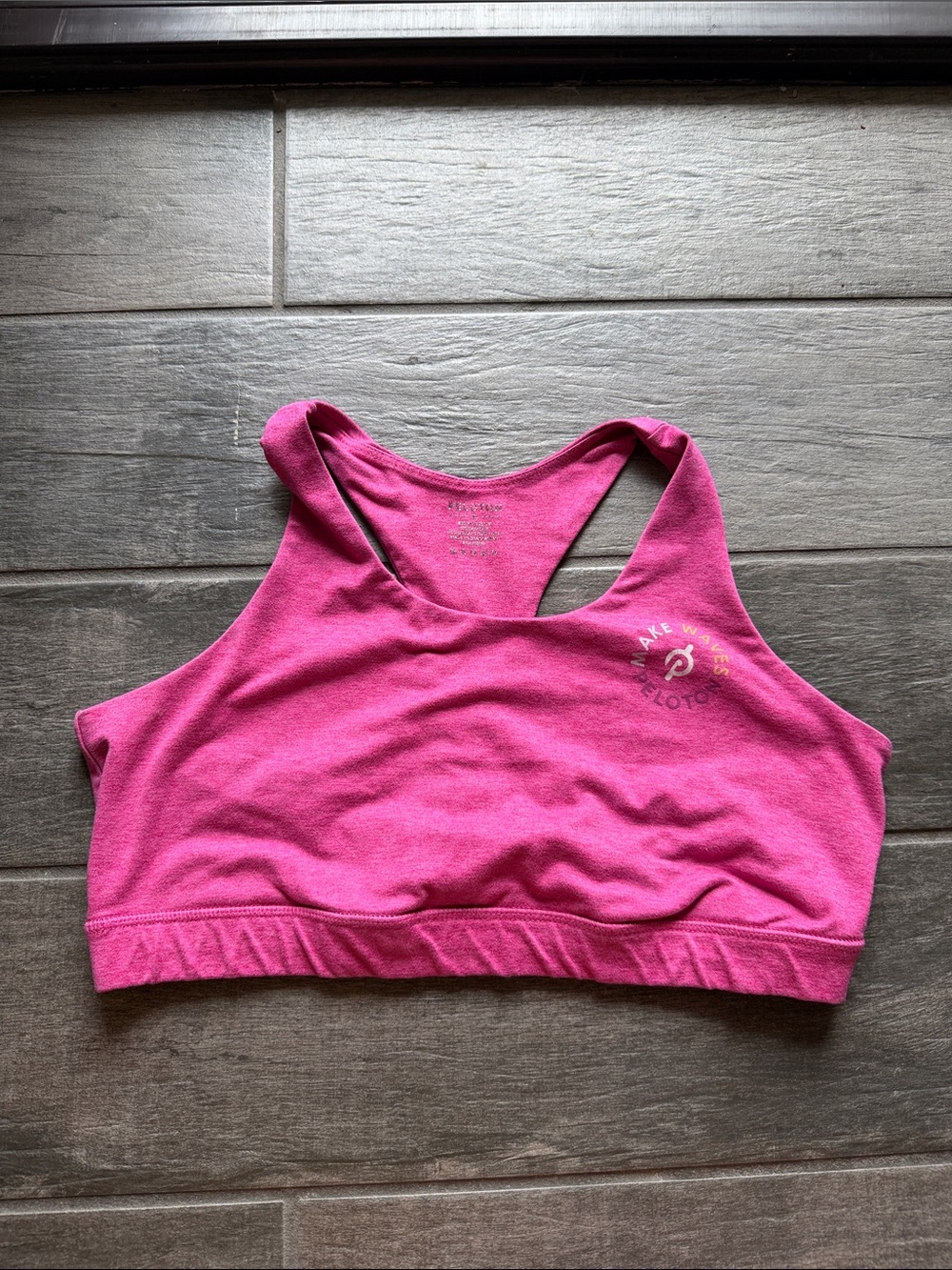 Peloton Hot Pink Racerback Sports Bra